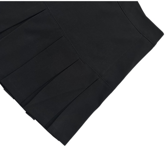 Boutiques San Francisco Pleated Black skirt Mid-Knee - Picture 3 of 9